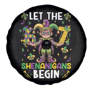 Let The 67 Shenanigans Begin Spare Tire Cover Six Seven Meme Mardi Gras TS12 Print Your Wear