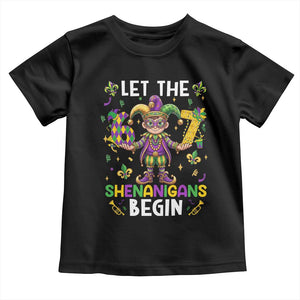 Let The 67 Shenanigans Begin Toddler T Shirt Six Seven Meme Mardi Gras TS12 Black Print Your Wear