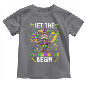 Let The 67 Shenanigans Begin Toddler T Shirt Six Seven Meme Mardi Gras TS12 Charcoal Print Your Wear