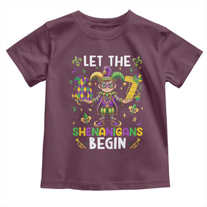 Let The 67 Shenanigans Begin Toddler T Shirt Six Seven Meme Mardi Gras TS12 Maroon Print Your Wear