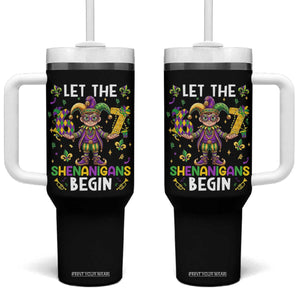 Let The 67 Shenanigans Begin Tumbler With Handle Six Seven Meme Mardi Gras TS12 One Size: 40 oz Black Print Your Wear