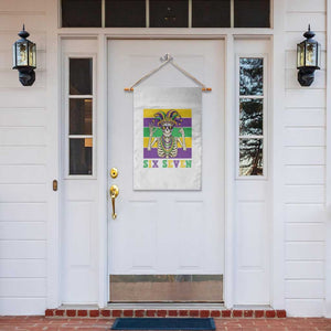 Funny Mardi Gras Skeleton Garden Flag Six Seven Meme TS12 Print Your Wear