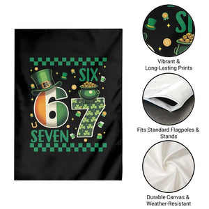 Funny St Patricks Six Seven Garden Flag Gen Z Irish Gift TS12 Print Your Wear