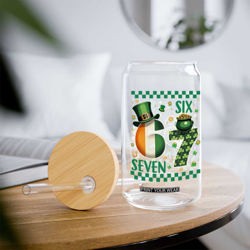 Funny St Patricks Six Seven Glass Can Gen Z Irish Gift TS12 Print Your Wear