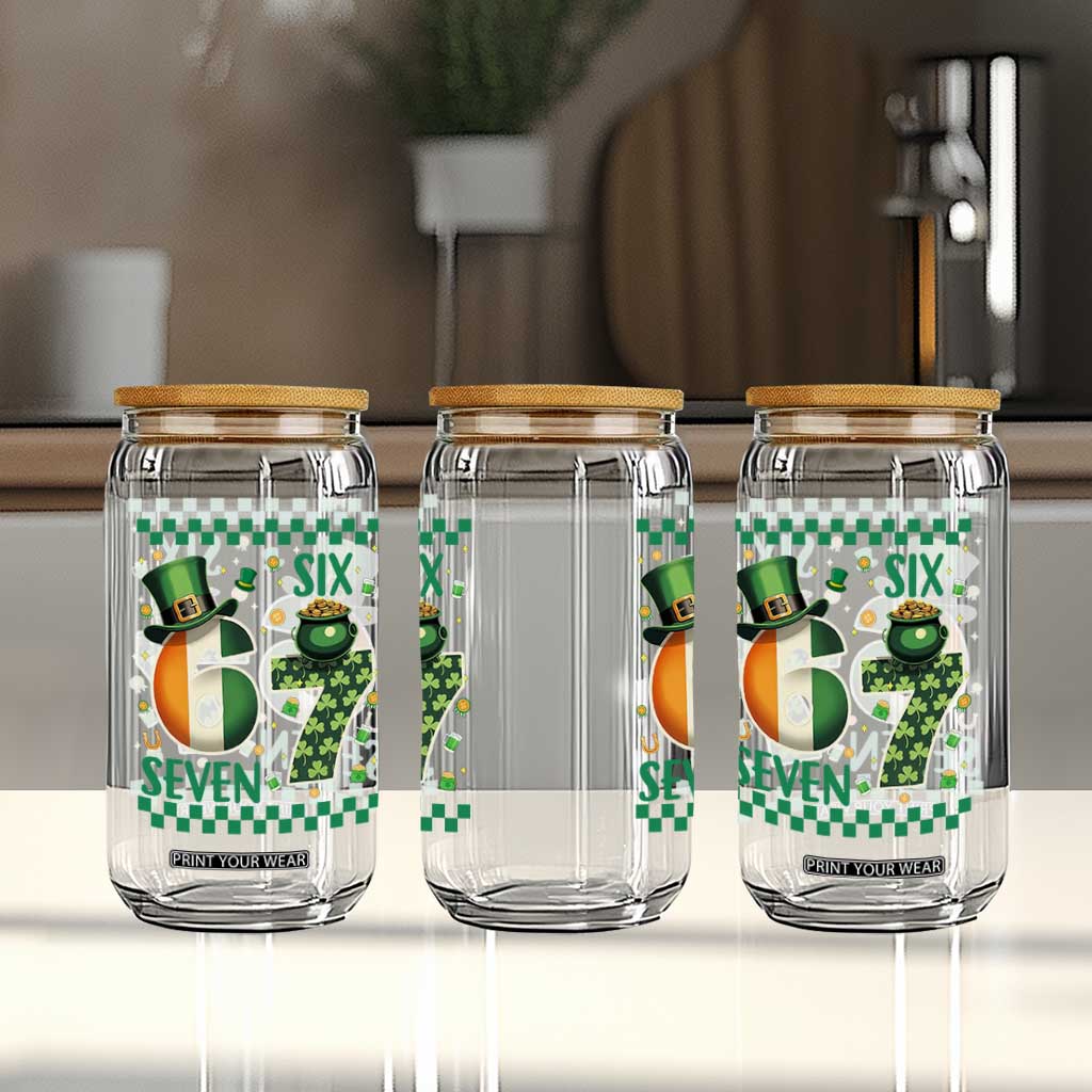 Funny St Patricks Six Seven Glass Can Gen Z Irish Gift TS12 Print Your Wear