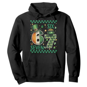 Funny St Patricks Six Seven Hoodie Gen Z Irish Gift TS12 Black Print Your Wear