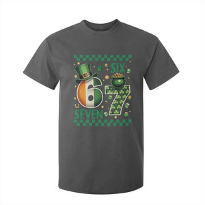 Funny St Patricks Six Seven T Shirt For Kid Gen Z Irish Gift TS12 Dark Heather Print Your Wear