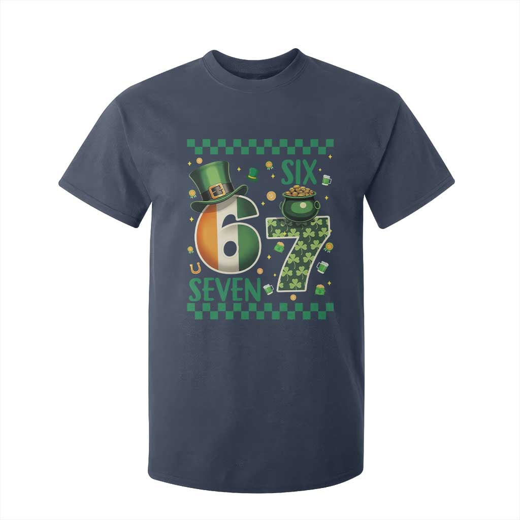 Funny St Patricks Six Seven T Shirt For Kid Gen Z Irish Gift TS12 Navy Print Your Wear