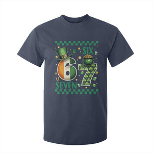 Funny St Patricks Six Seven T Shirt For Kid Gen Z Irish Gift TS12 Navy Print Your Wear