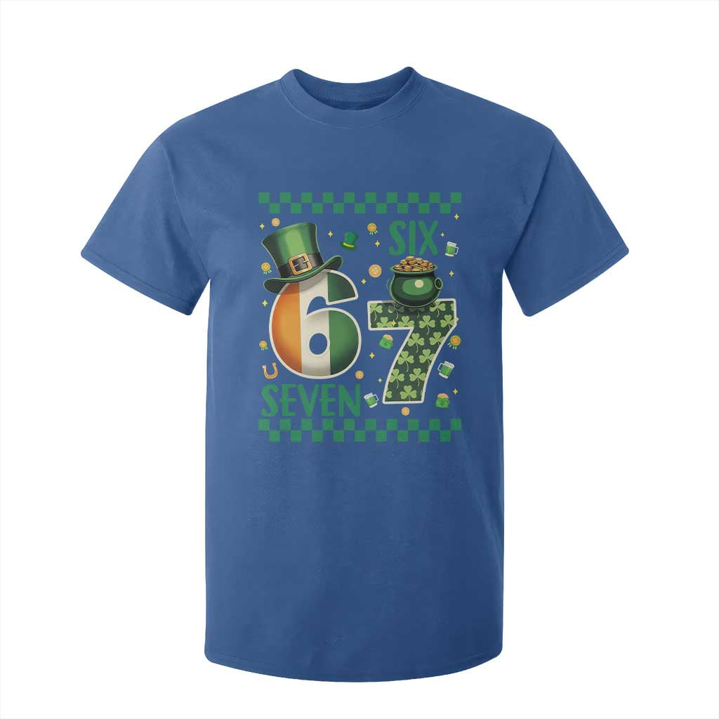 Funny St Patricks Six Seven T Shirt For Kid Gen Z Irish Gift TS12 Royal Blue Print Your Wear