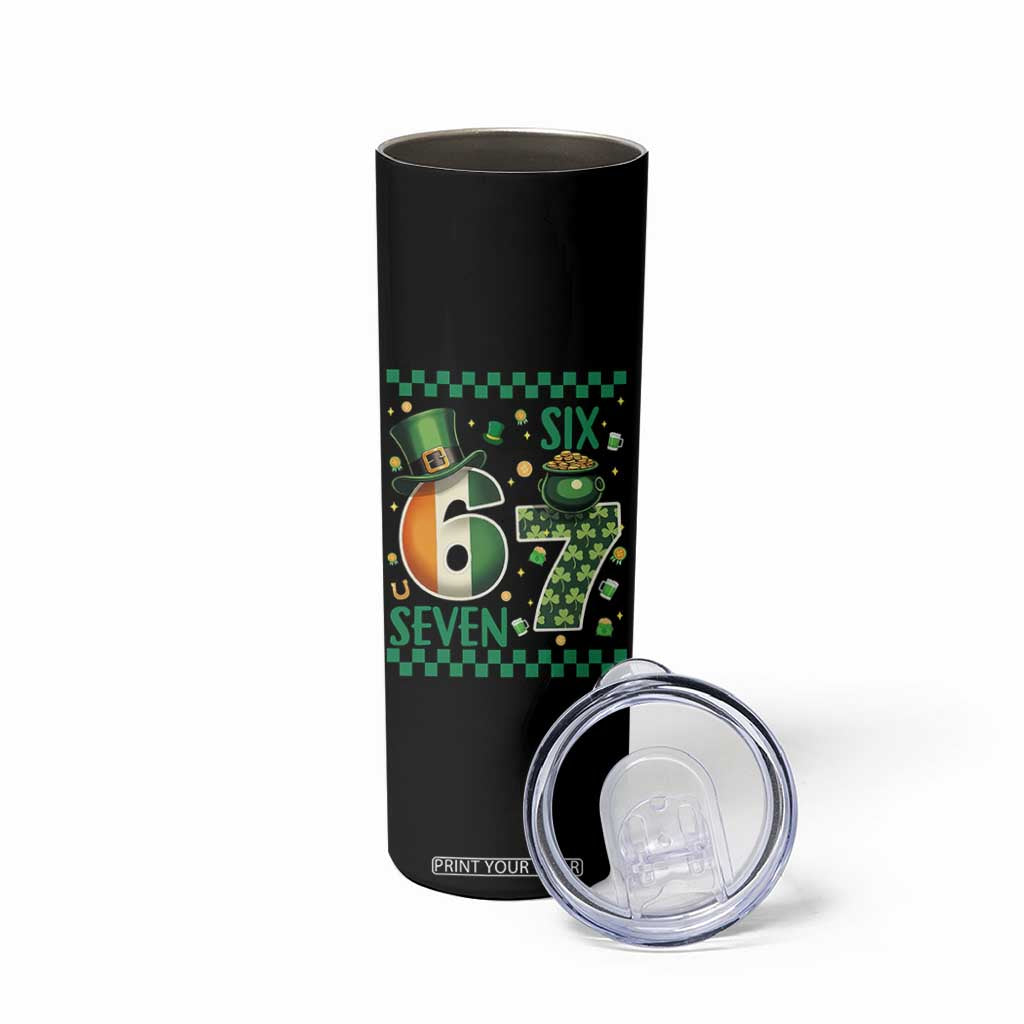 Funny St Patricks Six Seven Skinny Tumbler Gen Z Irish Gift TS12 Print Your Wear