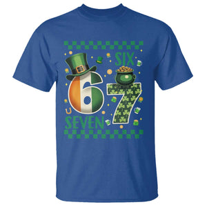 Funny St Patricks Six Seven T Shirt Gen Z Irish Gift TS12 Royal Blue Print Your Wear