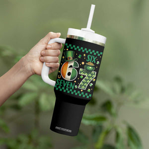 Funny St Patricks Six Seven Tumbler With Handle Gen Z Irish Gift TS12 Print Your Wear