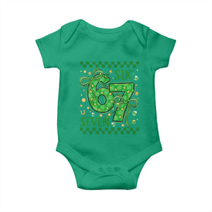 Funny St Patricks Day Baby Onesie Six Seven Meme Irish Gag Gift TS12 Irish Green Print Your Wear