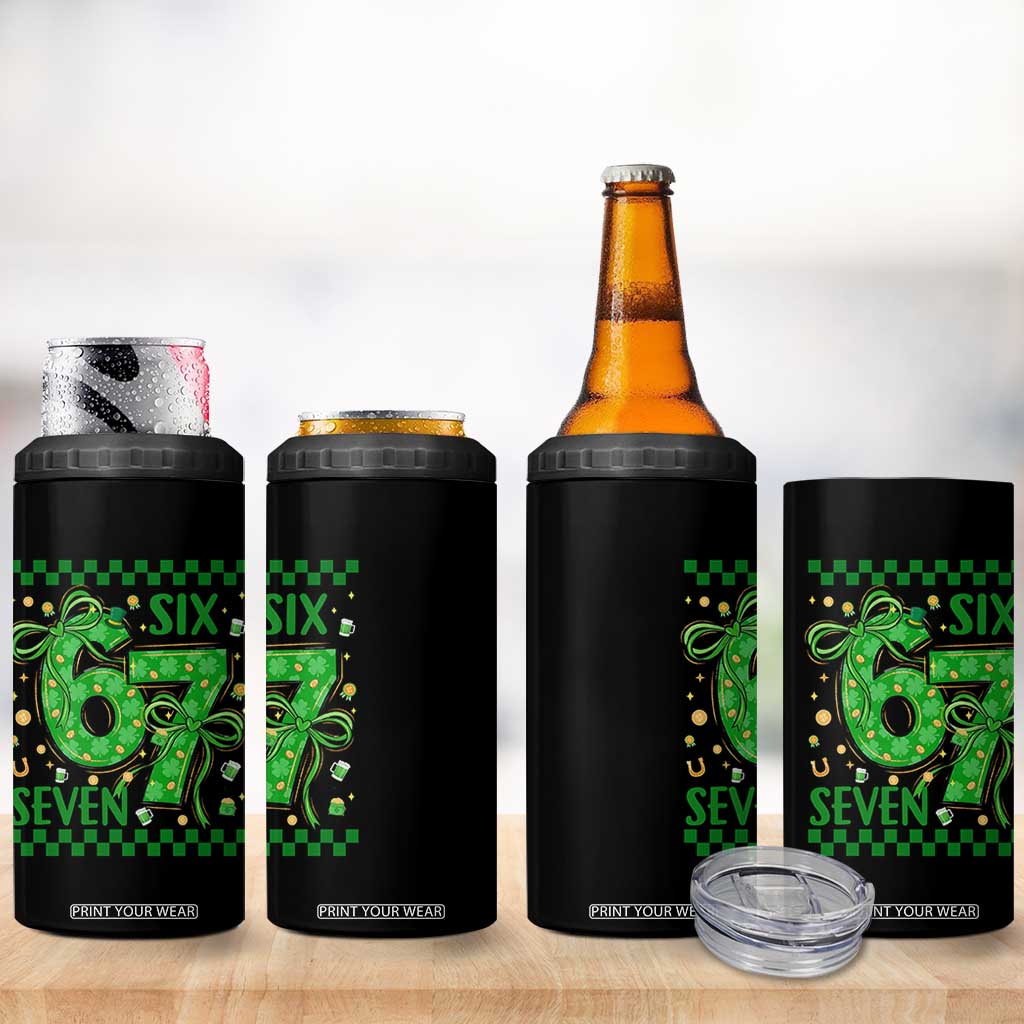 Funny St Patricks Day 4 in 1 Can Cooler Tumbler Six Seven Meme Irish Gag Gift TS12 Print Your Wear