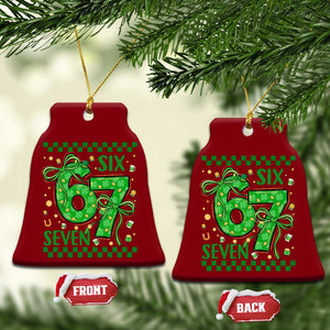 Funny St Patricks Day Ceramic Ornament Six Seven Meme Irish Gag Gift TS12 Print Your Wear