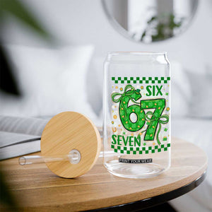 Funny St Patricks Day Glass Can Six Seven Meme Irish Gag Gift TS12 Print Your Wear
