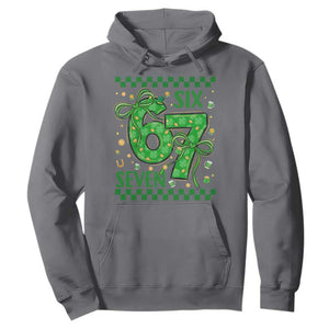 Funny St Patricks Day Hoodie Six Seven Meme Irish Gag Gift TS12 Charcoal Print Your Wear