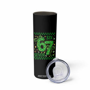 Funny St Patricks Day Skinny Tumbler Six Seven Meme Irish Gag Gift TS12 Print Your Wear