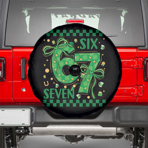 Funny St Patricks Day Spare Tire Cover Six Seven Meme Irish Gag Gift TS12 Black Print Your Wear