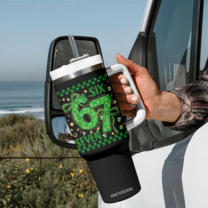 Funny St Patricks Day Tumbler With Handle Six Seven Meme Irish Gag Gift TS12 Print Your Wear