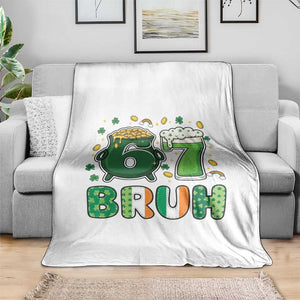 Funny St Patricks Day Six Seven Meme Throw Blanket Irish American Gift TS12 Print Your Wear