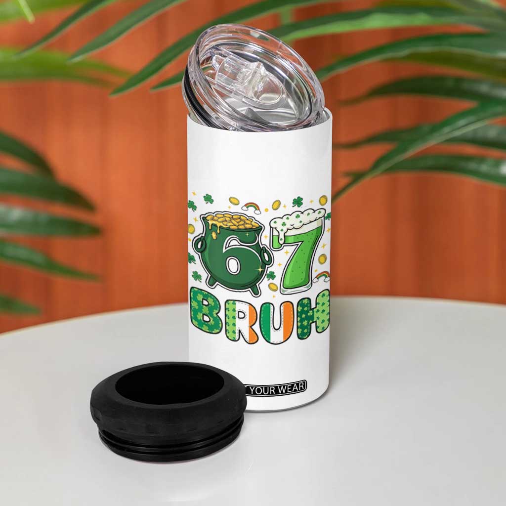 Funny St Patricks Day Six Seven Meme 4 in 1 Can Cooler Tumbler Irish American Gift TS12 Print Your Wear