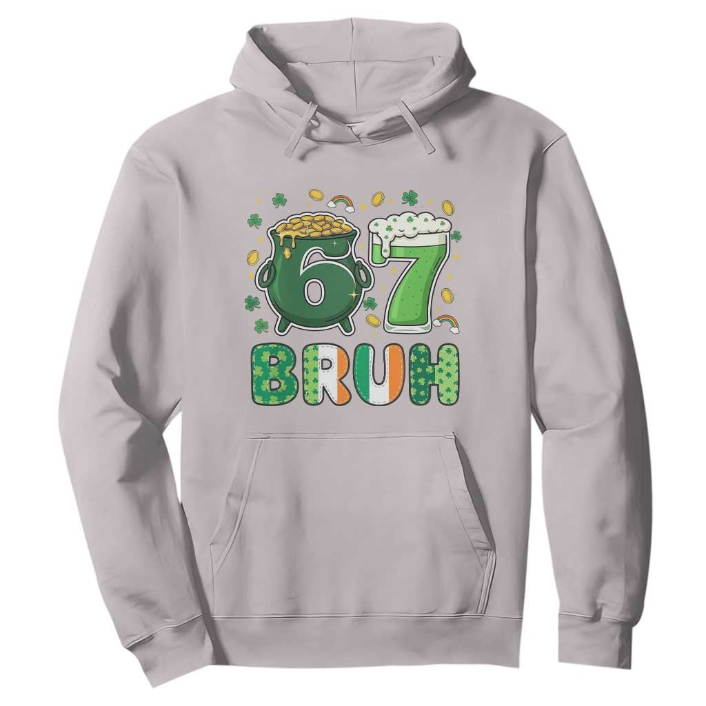 Funny St Patricks Day Six Seven Meme Hoodie Irish American Gift TS12 Ice Gray Print Your Wear