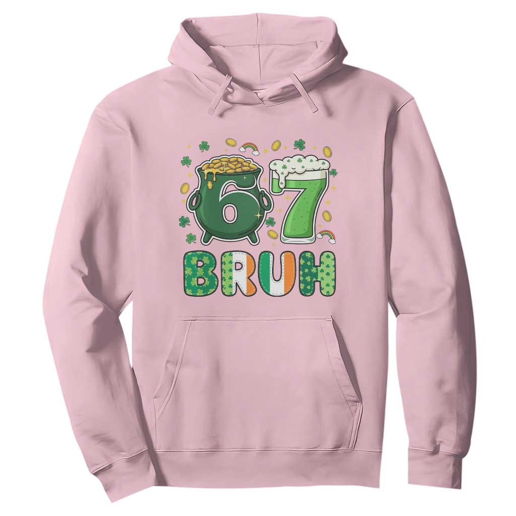 Funny St Patricks Day Six Seven Meme Hoodie Irish American Gift TS12 Light Pink Print Your Wear