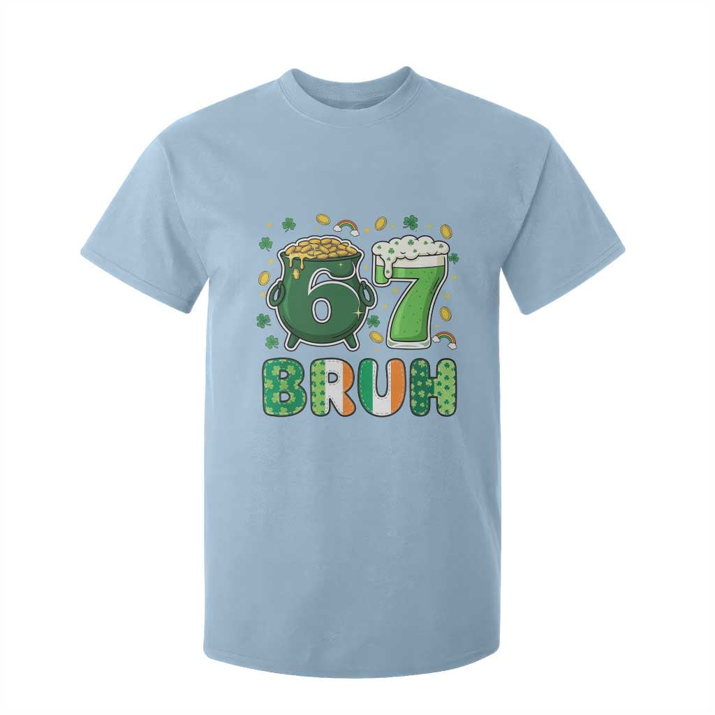 Funny St Patricks Day Six Seven Meme T Shirt For Kid Irish American Gift TS12 Light Blue Print Your Wear