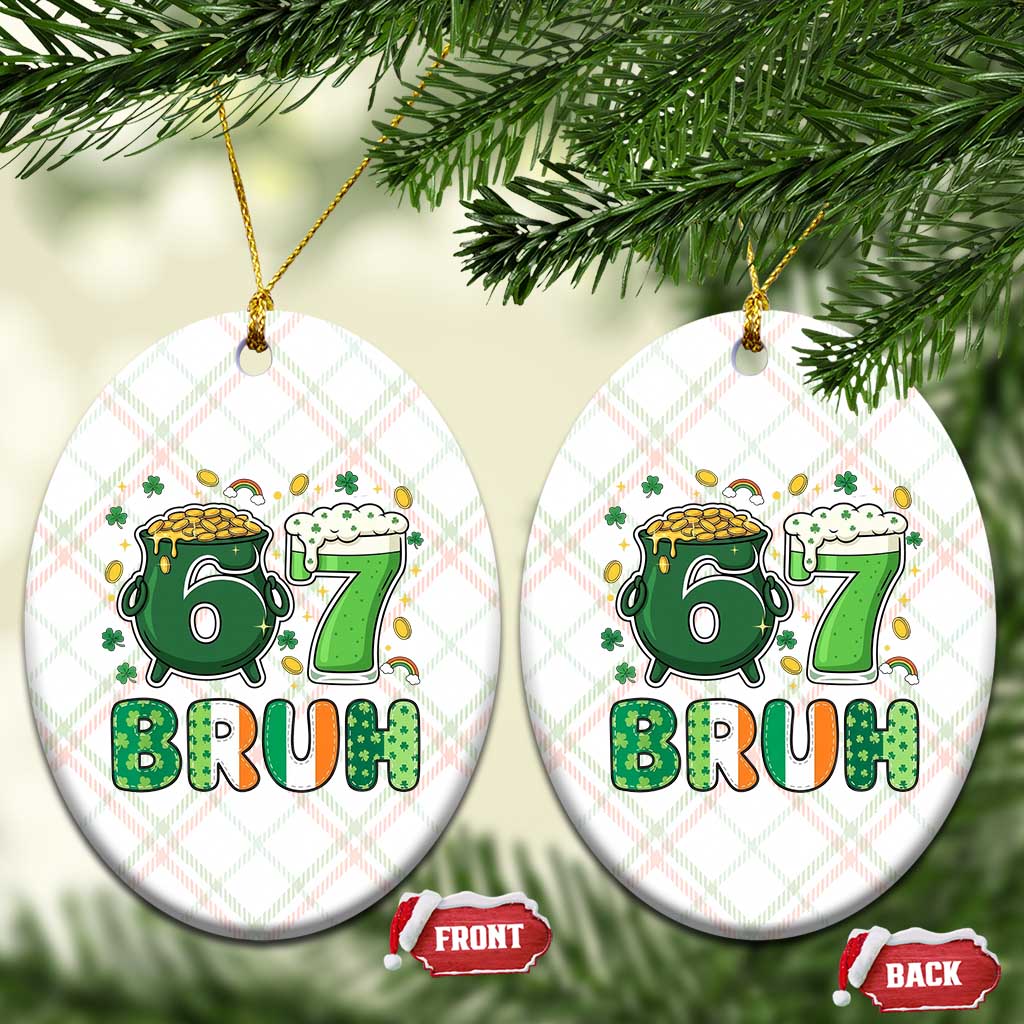 Funny St Patricks Day Six Seven Meme Ceramic Ornament Irish American Gift TS12 Print Your Wear