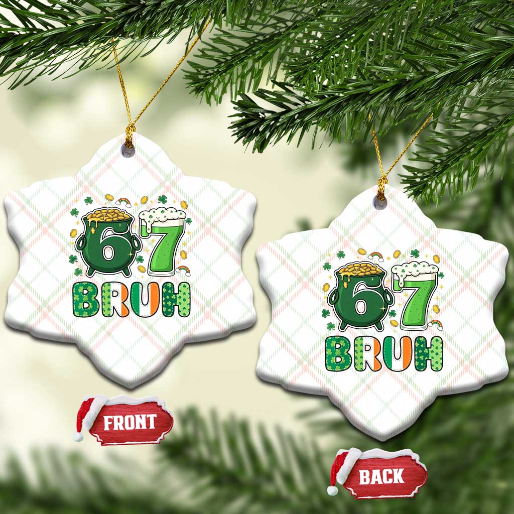 Funny St Patricks Day Six Seven Meme Ceramic Ornament Irish American Gift TS12 Print Your Wear