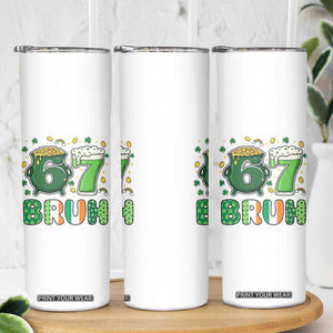 Funny St Patricks Day Six Seven Meme Skinny Tumbler Irish American Gift TS12 Print Your Wear