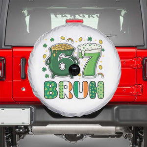 Funny St Patricks Day Six Seven Meme Spare Tire Cover Irish American Gift TS12 White Print Your Wear