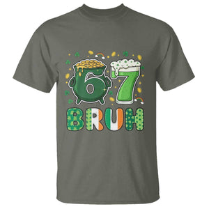 Funny St Patricks Day Six Seven Meme T Shirt Irish American Gift TS12 Military Green Print Your Wear