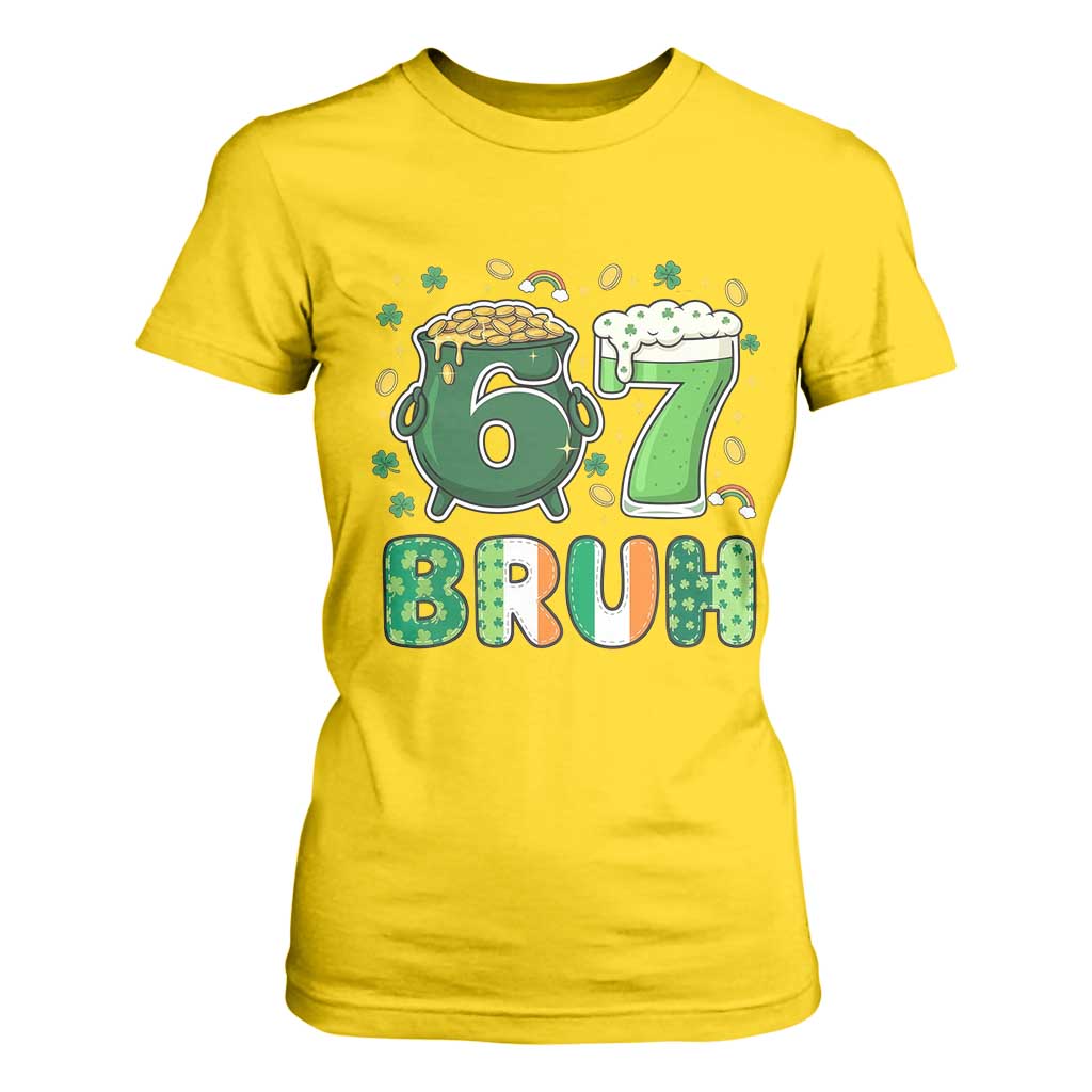 Funny St Patricks Day Six Seven Meme T Shirt For Women Irish American Gift TS12 Daisy Print Your Wear
