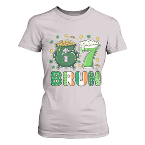Funny St Patricks Day Six Seven Meme T Shirt For Women Irish American Gift TS12 Ice Gray Print Your Wear