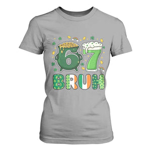 Funny St Patricks Day Six Seven Meme T Shirt For Women Irish American Gift TS12 Sport Gray Print Your Wear
