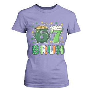 Funny St Patricks Day Six Seven Meme T Shirt For Women Irish American Gift TS12 Violet Print Your Wear