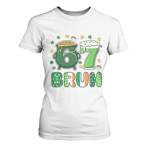 Funny St Patricks Day Six Seven Meme T Shirt For Women Irish American Gift TS12 White Print Your Wear