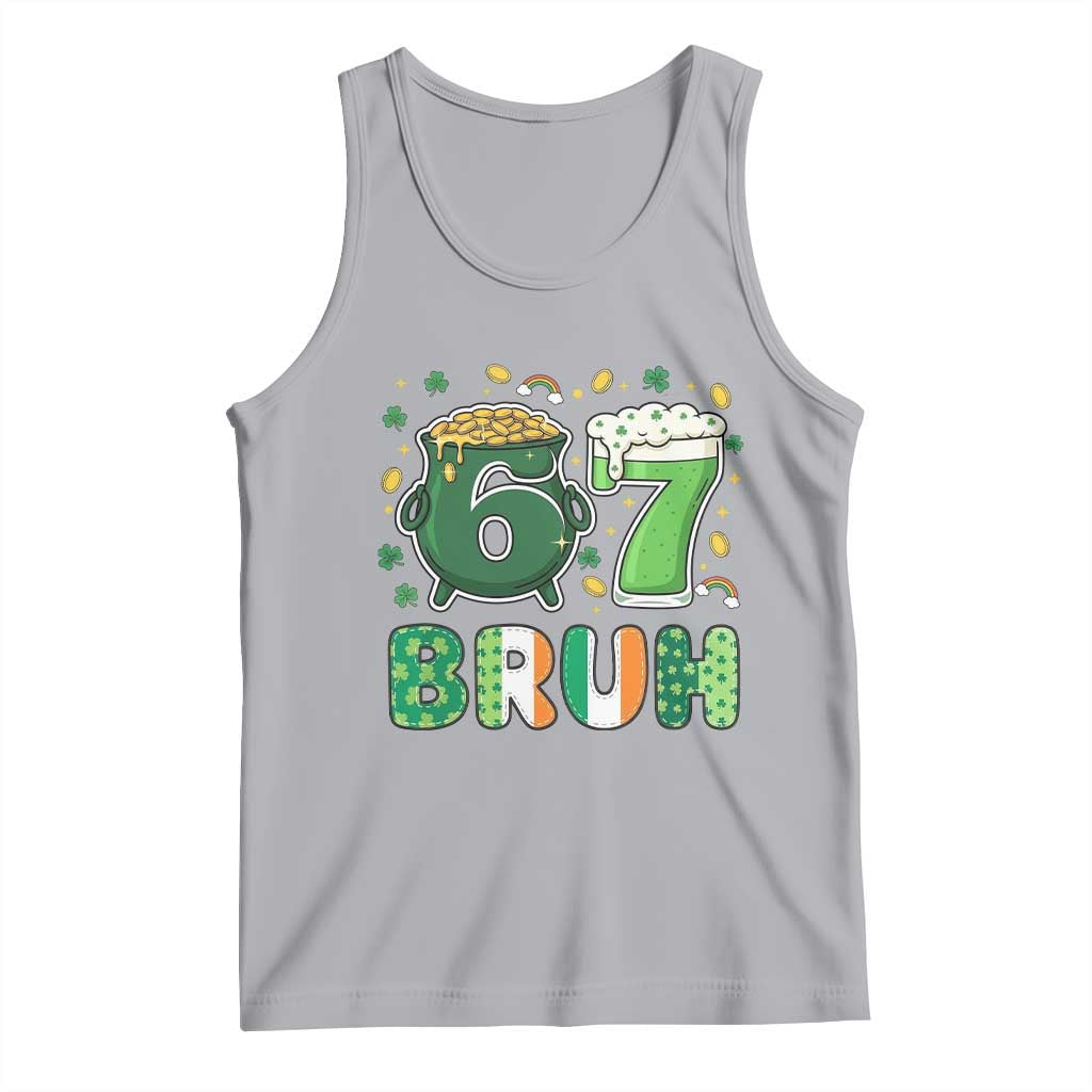Funny St Patricks Day Six Seven Meme Tank Top Irish American Gift TS12 Athletic Heather Print Your Wear