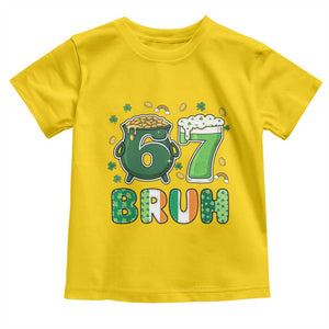 Funny St Patricks Day Six Seven Meme Toddler T Shirt Irish American Gift TS12 Daisy Print Your Wear