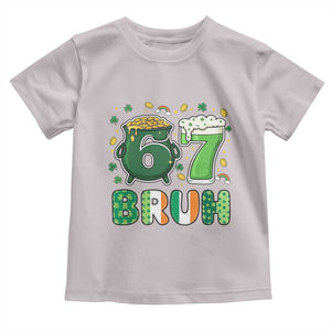 Funny St Patricks Day Six Seven Meme Toddler T Shirt Irish American Gift TS12 Ice Gray Print Your Wear