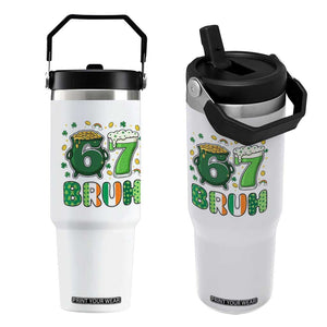 Funny St Patricks Day Six Seven Meme Flip Straw Tumbler Irish American Gift TS12 One Size: 30 oz White Print Your Wear