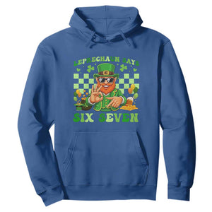 Funny Leprechaun Says Six Seven Hoodie St Patricks Day TS12 Royal Blue Print Your Wear