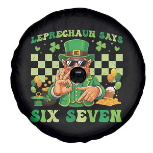 Funny Leprechaun Says Six Seven Spare Tire Cover St Patricks Day TS12 Print Your Wear