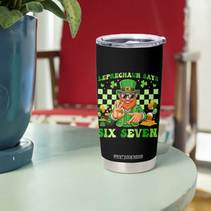 Funny Leprechaun Says Six Seven Tumbler Cup St Patricks Day TS12 Print Your Wear