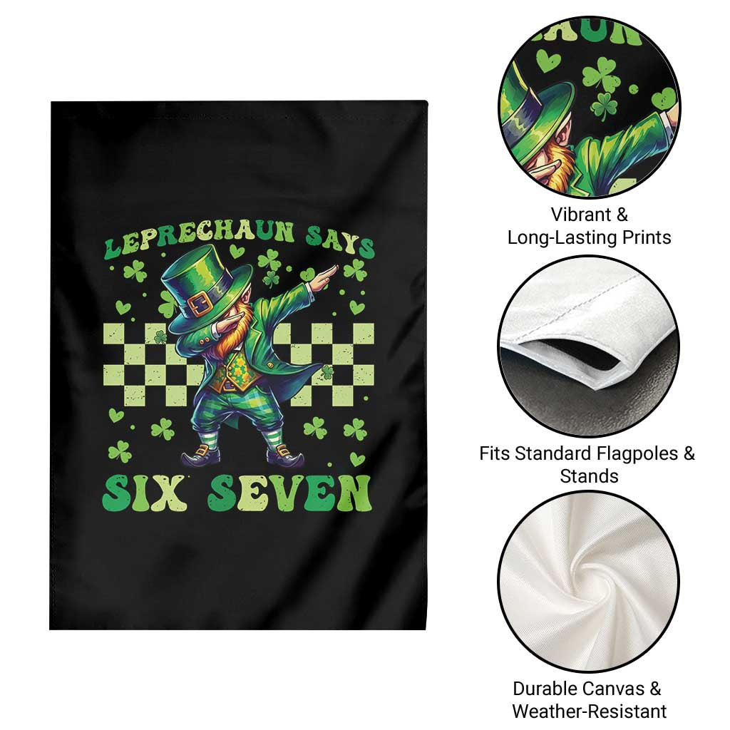 Leprechaun Six Seven Meme Garden Flag Funny St Patricks Day Gift TS12 Print Your Wear