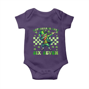 Leprechaun Six Seven Meme Baby Onesie Funny St Patricks Day Gift TS12 Purple Print Your Wear