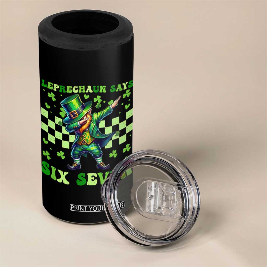 Leprechaun Six Seven Meme 4 in 1 Can Cooler Tumbler Funny St Patricks Day Gift TS12 Print Your Wear